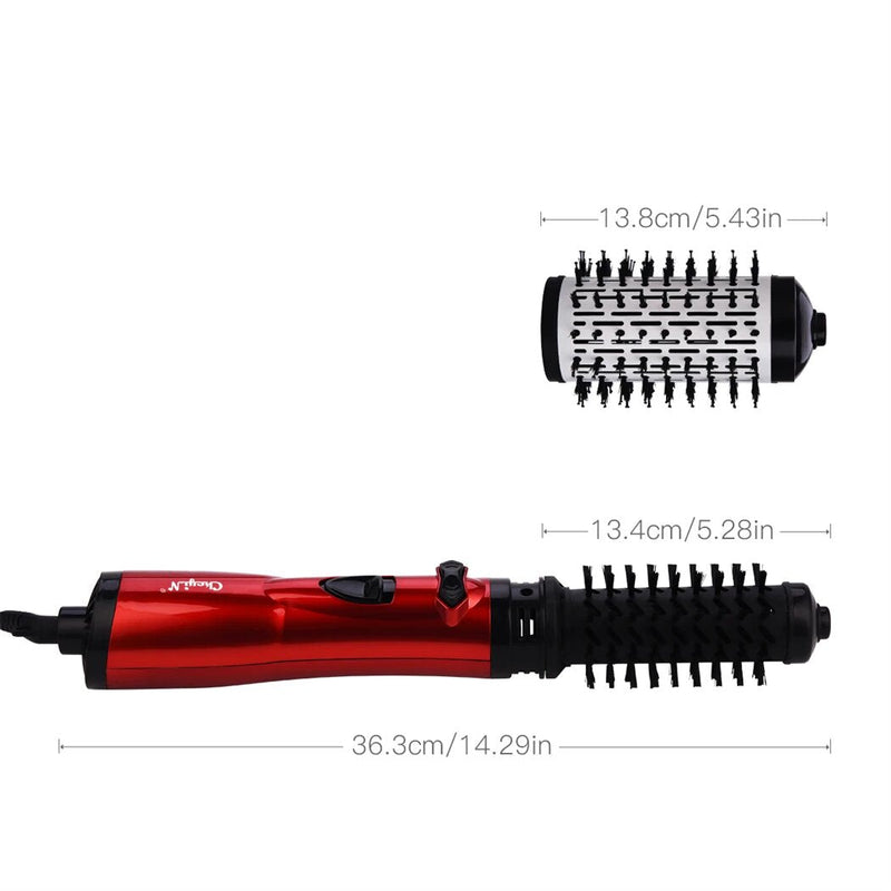 2-in-1 Rotating Hair Dryer Brush-Hair Straighteners Brush-Hot Air Brush