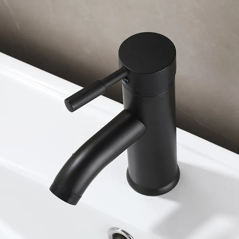 Bathroom Black Mixer Tap