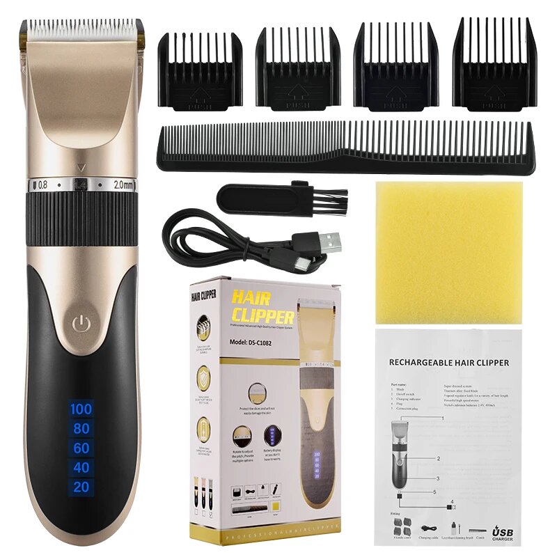 Hair Clipper Men's Beard Trimmer Professional-Hair Cutting Machine