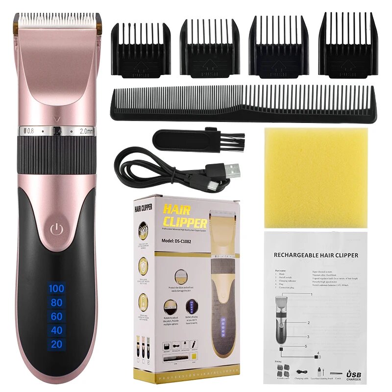 Hair Clipper Men's Beard Trimmer Professional-Hair Cutting Machine