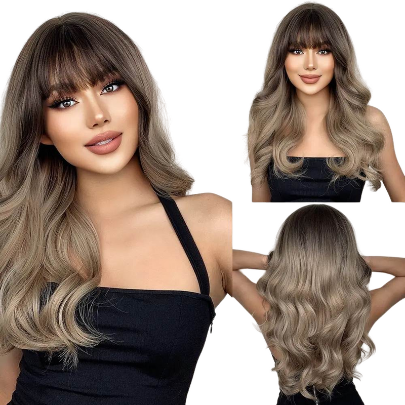 Wavy Wig With Bang