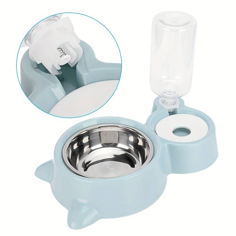 Pet Dog Cat Bowl Fountain Automatic Food Water Feeder Container