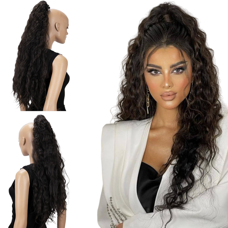 Water Wave Ponytail Wig - Curly Hair Extension