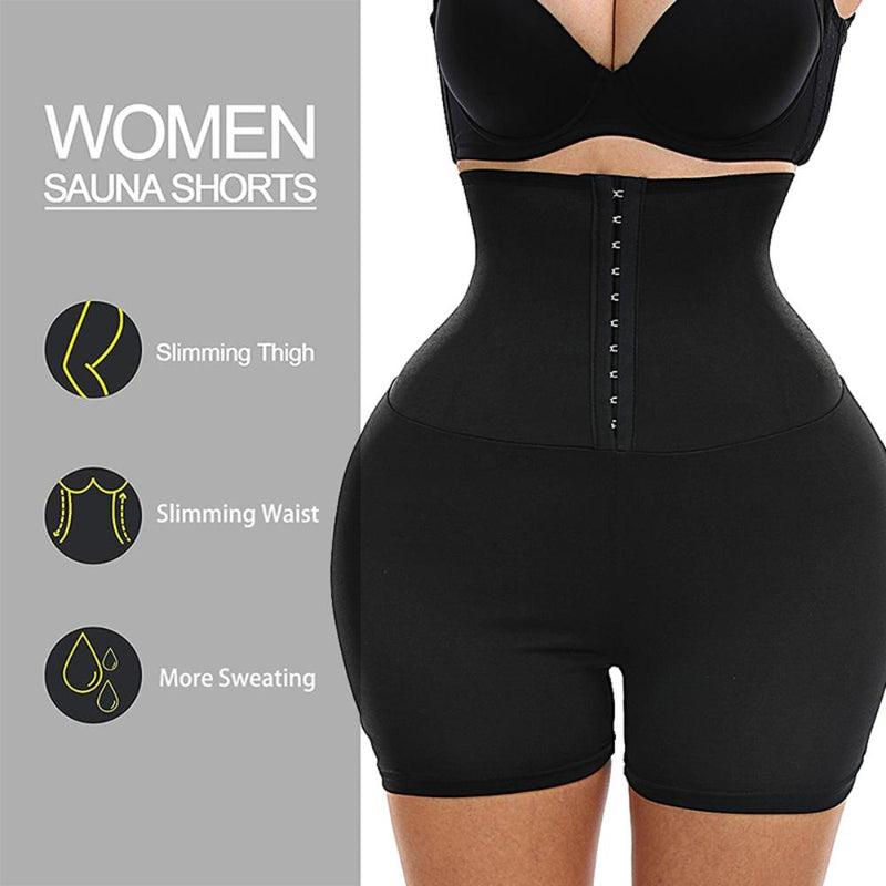 Women High Waist Sauna Shorts